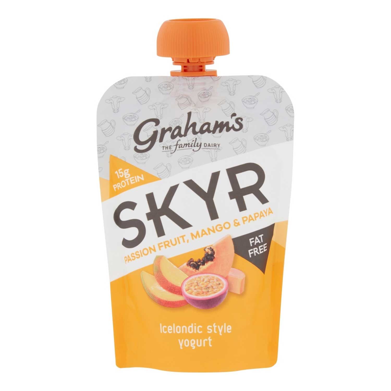 Skyr Passion Fruit, Mango & Papaya Icelandic Style Yogurt 150g Graham's